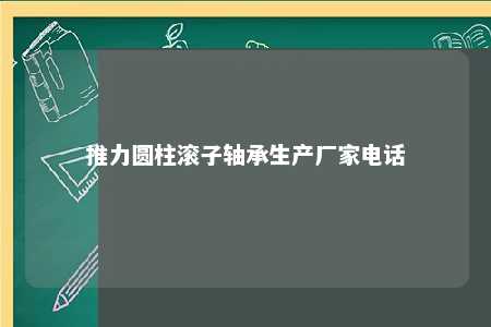 推力圆柱滚子轴承生产厂家电话 